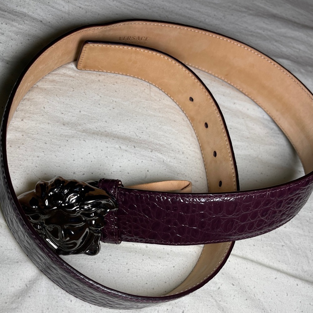 Versace Collection - La Medusa Leather Belt
